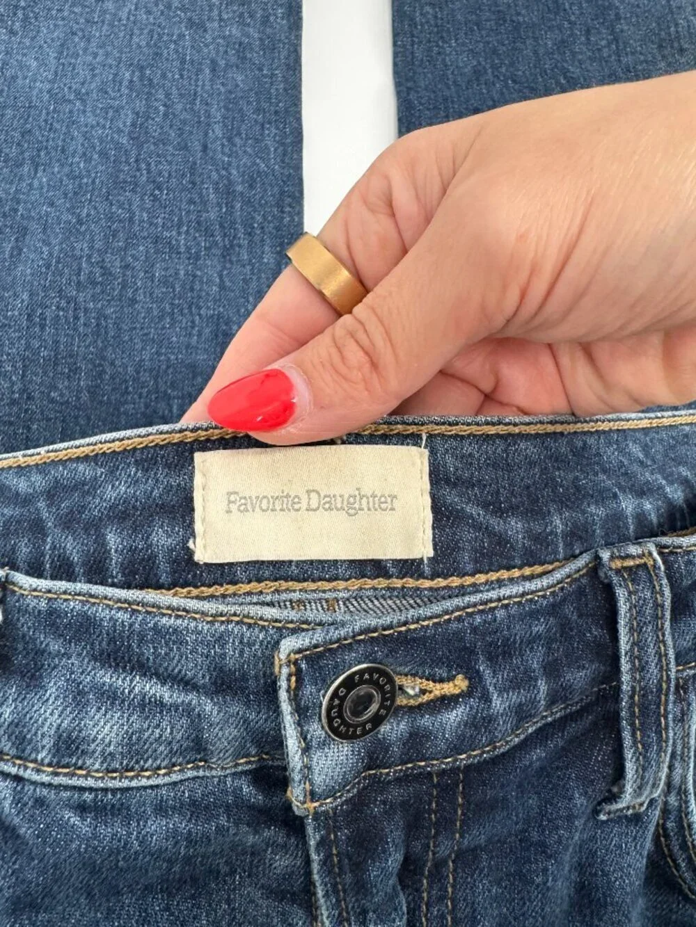 Favorite Daughter The Valentina Super High Rise Cigarette Ankle Jeans Size 27